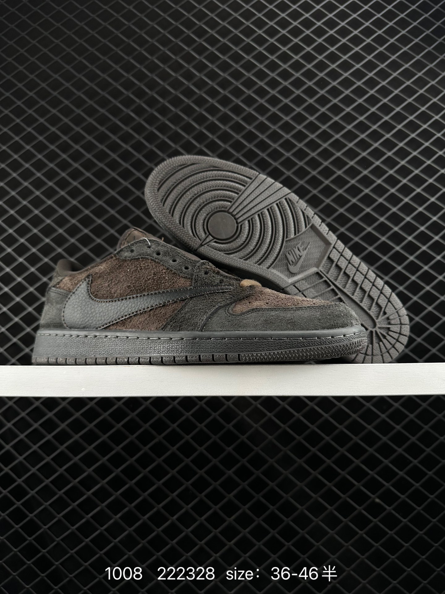 fragment design x Travis Scott x Nike Air Jordan 1 Low OG SP”Black/Green Toe“